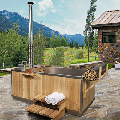 LeisureCraft The Starlight Wood Burning Hot Tub - CT372W