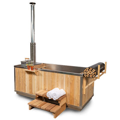 LeisureCraft The Starlight Wood Burning Hot Tub - CT372W